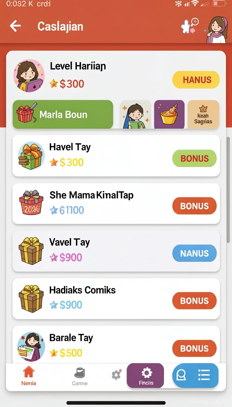 Screenshot dari uang77
